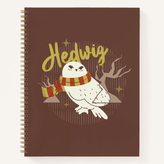 Hedwig Whimsical Bos Tekening Notitieboek (Voorkant)