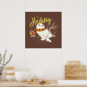 Hedwig Whimsical Bos Tekening Poster (Keuken)
