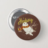 Hedwig Whimsical Bos Tekening Ronde Button 5,7 Cm (Voorkant /achterkant)