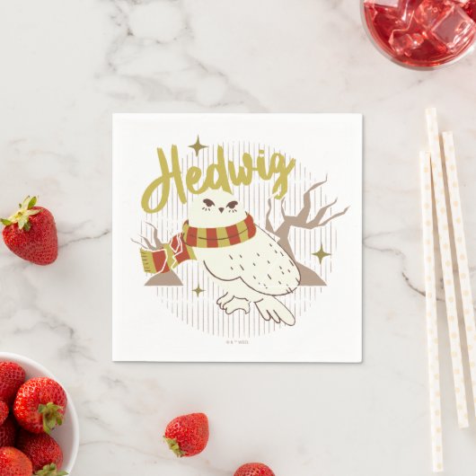 Hedwig Whimsical Bos Tekening Servet (Insitu)