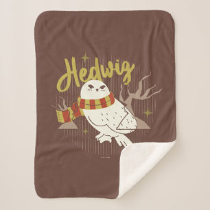 Hedwig Whimsical Bos Tekening Sherpa Deken