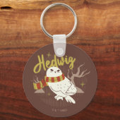 Hedwig Whimsical Bos Tekening Sleutelhanger (Voorkant)