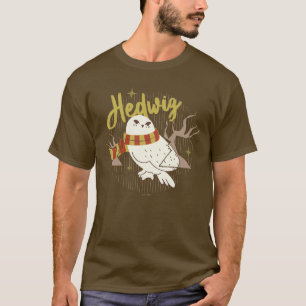 Hedwig Whimsical Bos Tekening T-shirt