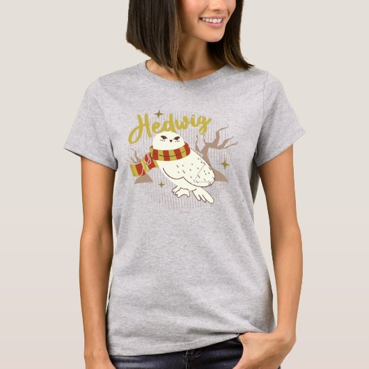 Hedwig Whimsical Bos Tekening T-shirt (Voorkant)