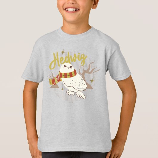 Hedwig Whimsical Bos Tekening T-shirt (Voorkant)