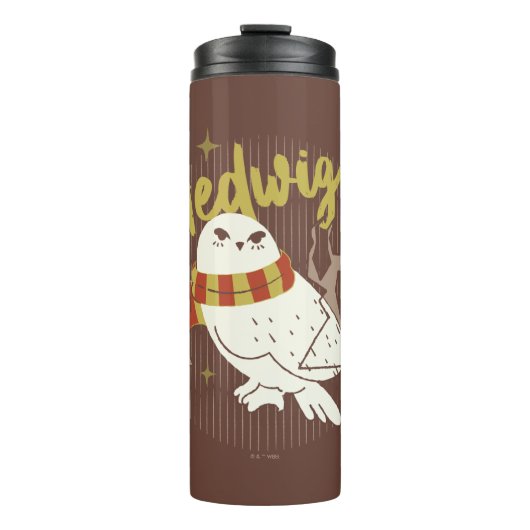 Hedwig Whimsical Bos Tekening Thermosbeker (Voorkant)