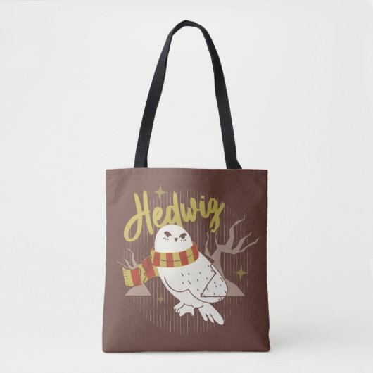 Hedwig Whimsical Bos Tekening Tote Bag (Voorkant)