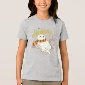 Hedwig Whimsical Bos Tekening Tri-Blend Shirt (Voorkant)