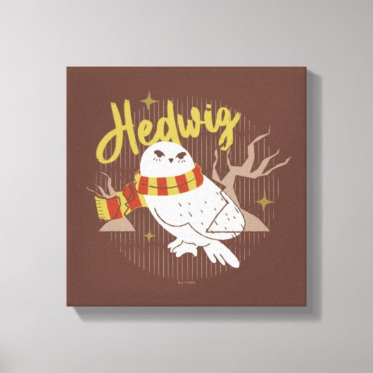 Hedwig Whimsical Forest Drawing Canvas Afdruk (Voorkant)