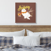 Hedwig Whimsical Forest Drawing Canvas Afdruk (Insitu (Slaapkamer))