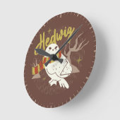 Hedwig Whimsical Forest Drawing Ronde Klok (Hoek)