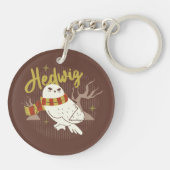 Hedwig Whimsical Forest Drawing Sleutelhanger (Achterkant)