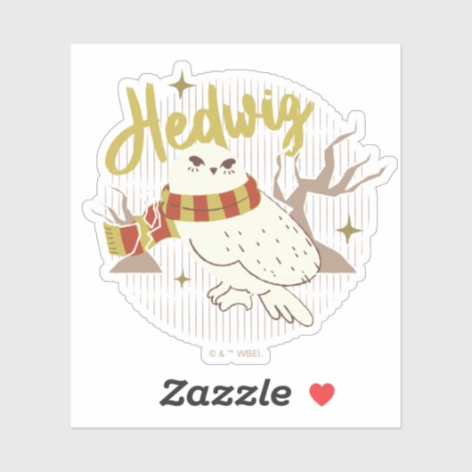 Hedwig Whimsical Forest Drawing Sticker (Vel)