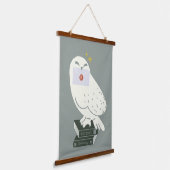 Hedwig With Letter Whimsical Drawing Hangend Wandkleed (Gebogen)