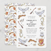 Hedwig Wizard Birthday Magic Kaart (Voorkant / Achterkant)