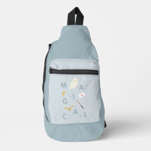 Hedwigh "Magische" Typografie Grafiek Sling Bag