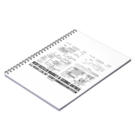 Hedy Kiesler Markey G. Antheil US Patent 2292387 Notitieboek (Linkerzijde)