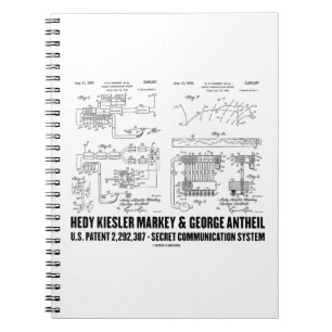 Hedy Kiesler Markey G. Antheil US Patent 2292387 Notitieboek