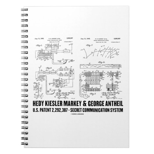 Hedy Kiesler Markey G. Antheil US Patent 2292387 Notitieboek (Voorkant)