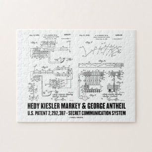 Hedy Kiesler Markey G. Antheil US Patent 292387 Legpuzzel