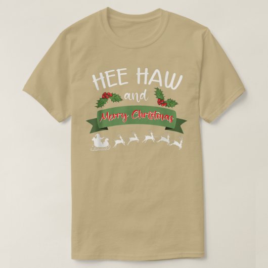 Hee Haw And Merry Christmas Png T-shirt (Design voorkant)