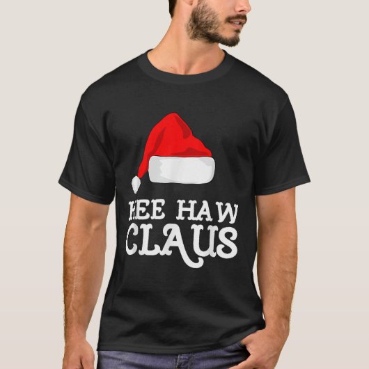 Hee-haw Claus Christmas Santas Pet Pajama Family X T-shirt (Voorkant)