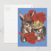  Hee Haw Donkey Valentijn Feestdagenkaart (Voorkant / Achterkant)