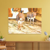 Hee Haw Donkeys Canvas Afdruk (Insitu (Woonkamer))