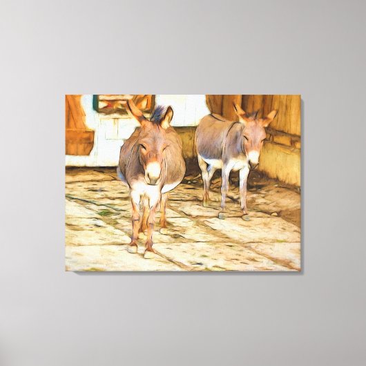 Hee Haw Ezel Canvas Afdruk (Voorkant)