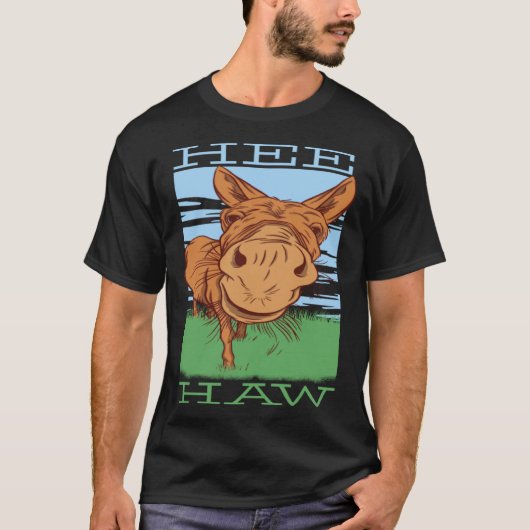 Hee Haws Ezel Ezel Mini Paard T-shirt (Voorkant)