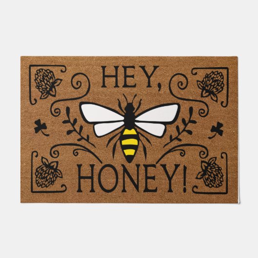 Hee Honey Deurklep, Happy Bee Dee Deurmat (Voorkant)