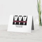 HÉÉ JONGEN Getuige Trouw Uitnodiging Zilver & Zwar (Achterkant)