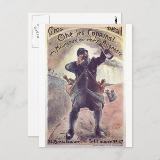 Hee Lads Propaganda Poster Briefkaart (Voorkant / Achterkant)