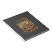 Héé Pompoen Halloween Jack Lantern Bril Snor Notitieblok (Schuin)