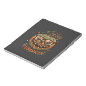 Héé Pompoen Halloween Jack Lantern Bril Snor Notitieblok (Linkerzijde)