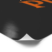 Héé Pompoen Halloween Jack Lantern Bril Snor Perfect Poster (Hoek)