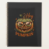 Héé Pompoen Halloween Jack Lantern Bril Snor Planner (Voorkant)
