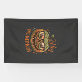 Héé Pompoen Halloween Jack Lantern Bril Snor Spandoek (Horizontaal)