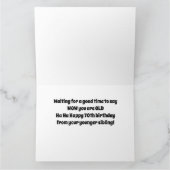 HEEFT '70ste' BIRTHDAY OP MIJN 'OUDE SIBLING' GEBE Kaart (Binnen)