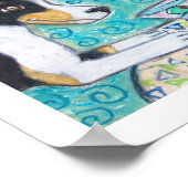 Heeft Basenjis Martinis? Art Poster (Hoek)