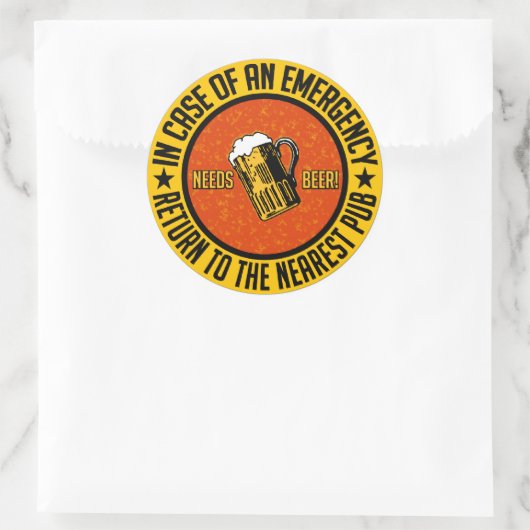 HEEFT BIER NODIG! stickers (Tas)