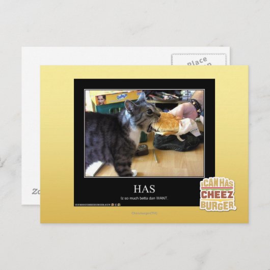 heeft briefkaart (Voorkant / Achterkant)