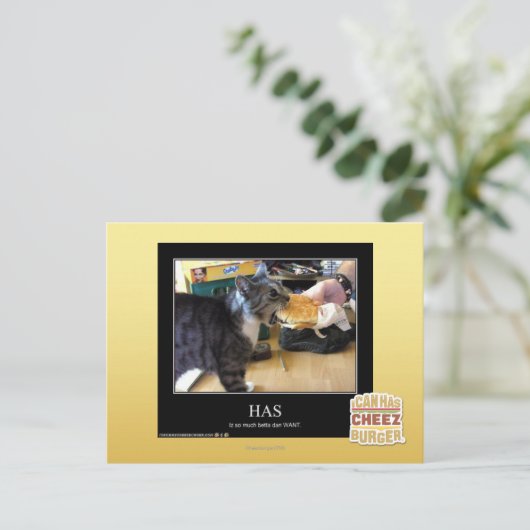 heeft briefkaart (Staand voorkant)