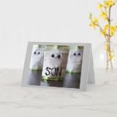 HEEFT DE "BOO"-HALLOEEN AAN ONZE ***SON** KAART (Gele Bloem)