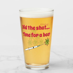 Heeft de Shot Time voor een Beer COVID-vaccinatie Glas