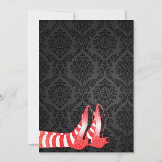 Heeft de uitnodiging van de heks-halloween-partij  (Achterkant)