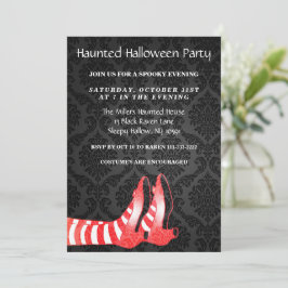 Heeft de uitnodiging van de heks-halloween-partij 
