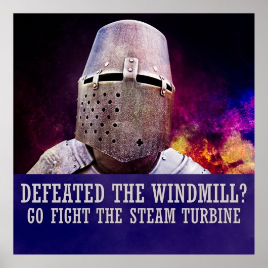 Heeft de windmolen uitgeroeid? Ga vechten tegen de Poster (Voorkant)