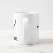 Heeft Deer Black Antlers persoonlijke Jumbo-Mok Grote Koffiekop (Achterkant)