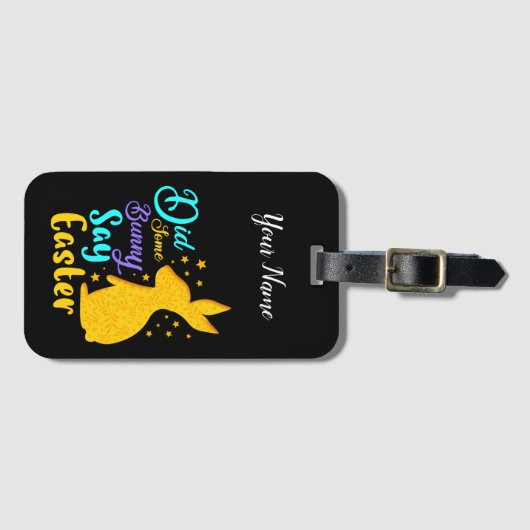 Heeft een Bunny Pasen gezegd? Bagagelabel (Voorkant (horizontaal))